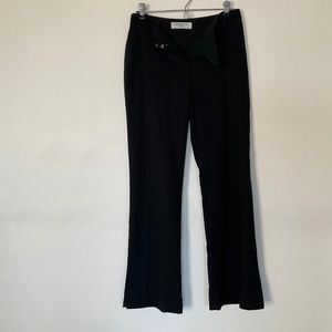 Washable lined wool black pants